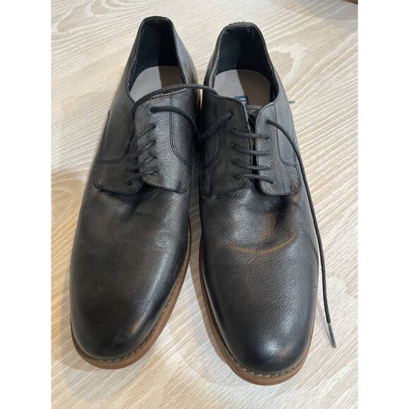 New Florsheim Black Plain Toe Lace-Up Leather Oxford Men 8 D/ 15084-001 RET $130 main image 8